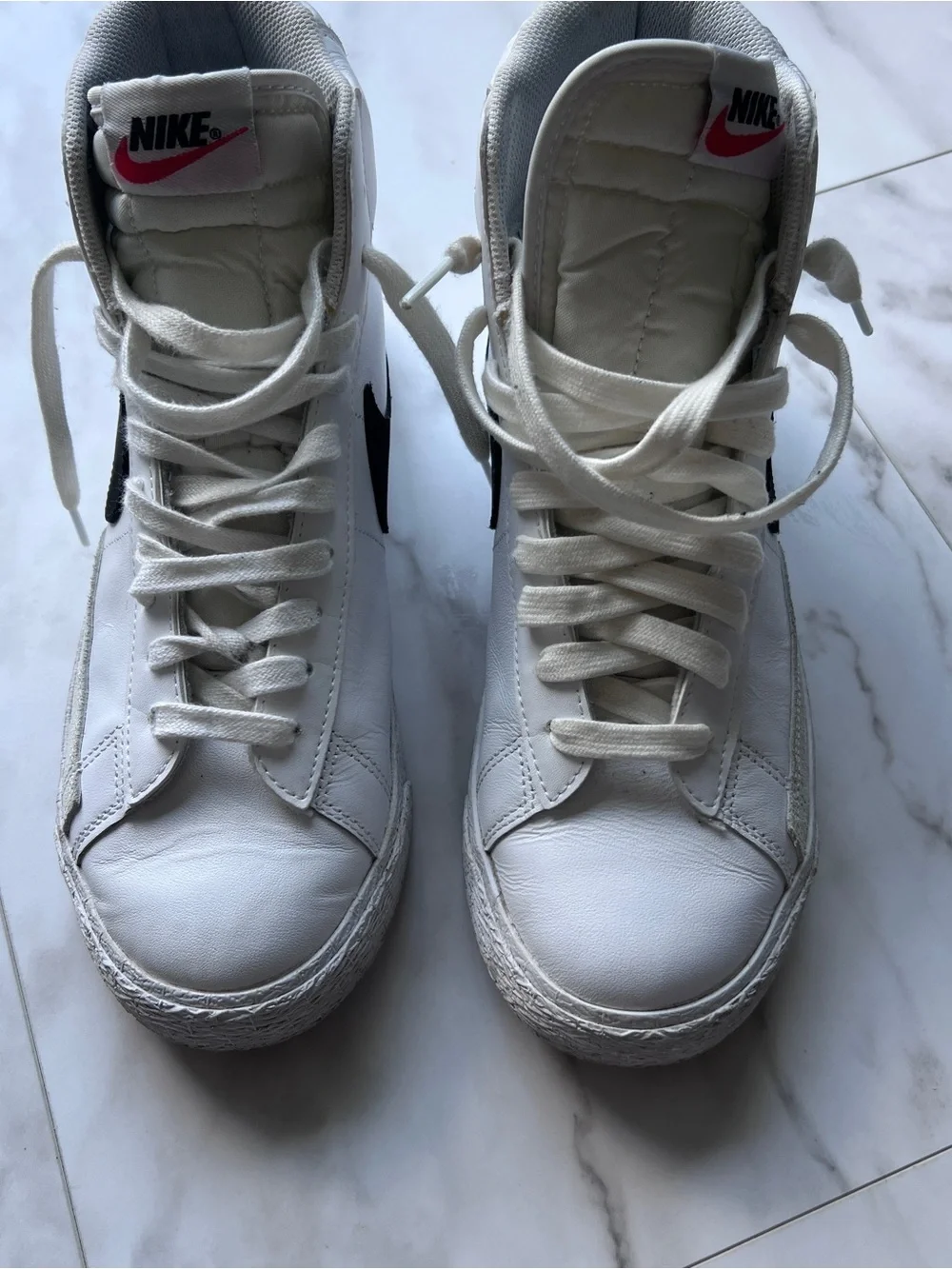 Nike white leather